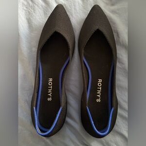 Rothy's The Point Flats in Black Size 9